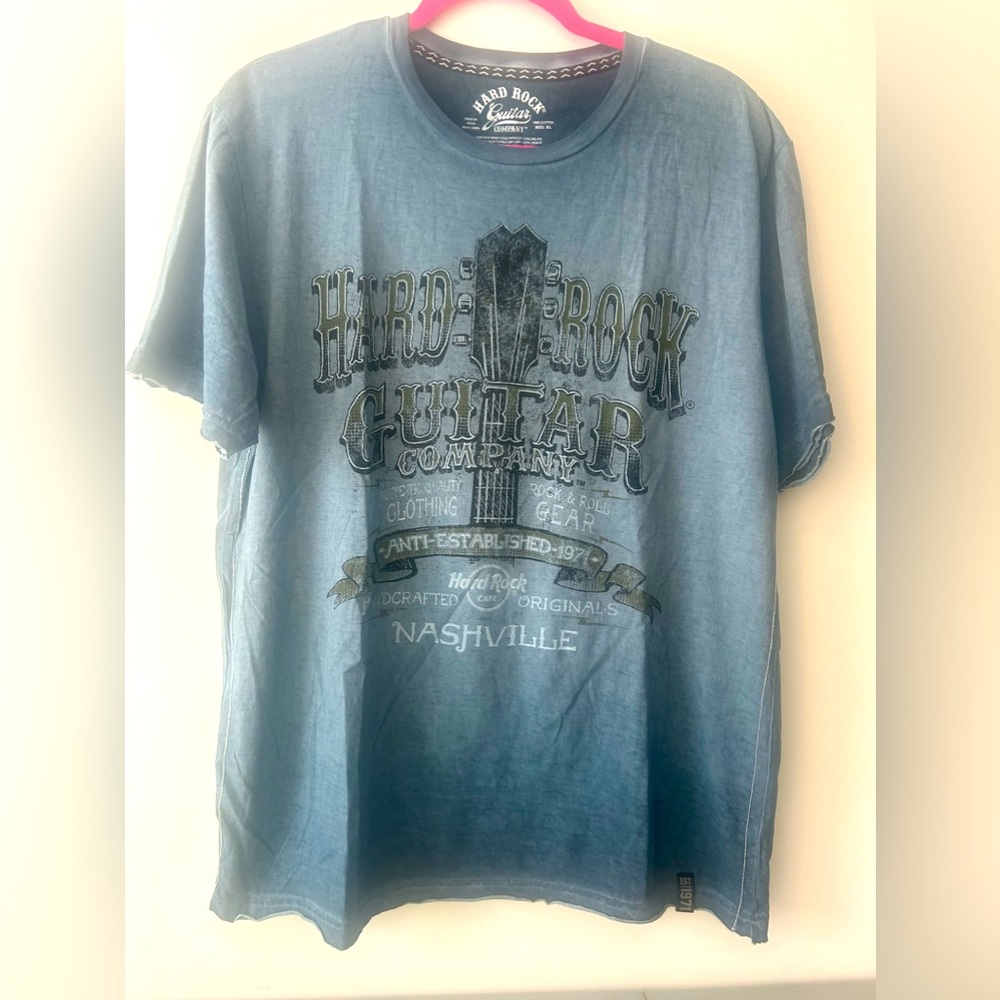 Men’s Hard Rock Tee, Nashville, size XL